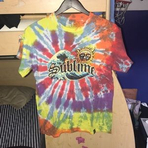 Tie dye graphic tee